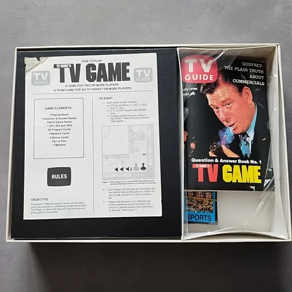 Vtg 1984 TV Guide Trivia Board Game- Complete - Picture 7 of 7